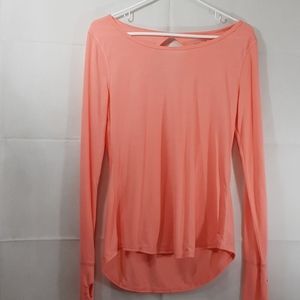 Medium women Be Inspire I Studio peach top high low with thumb holes #246
